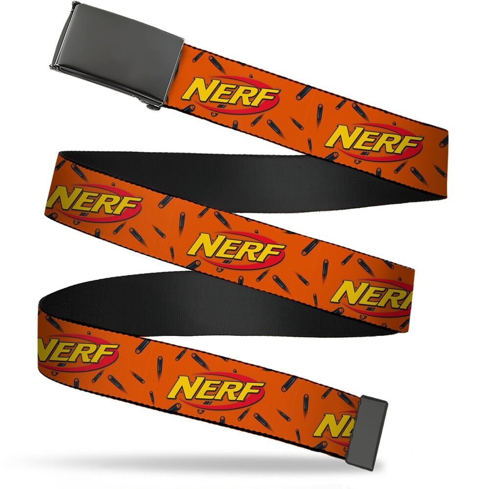 2311 Adjustable Belt, Clamp Buckle, Cut-to-Fit, Nerf Logo Darts Scattered